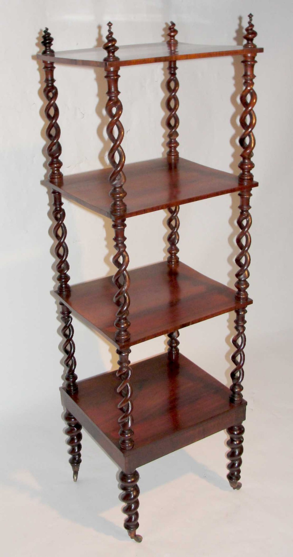 Regency rosewood 4 tier whatnot. Circa 1835