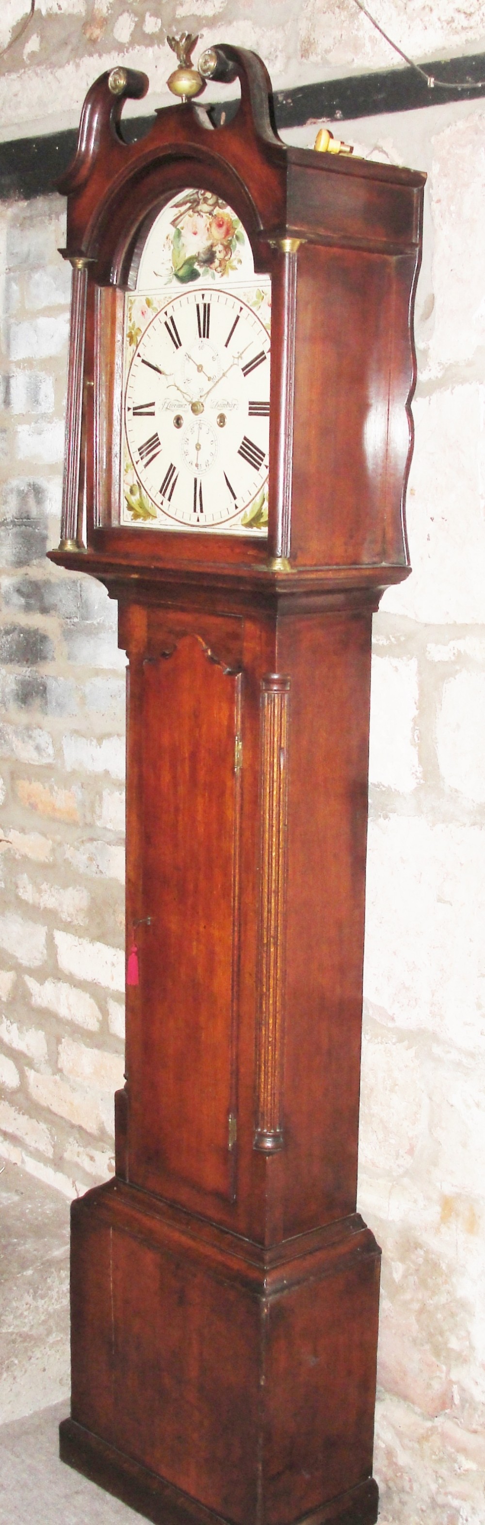Georgian oak longcase clock. Circa 1820