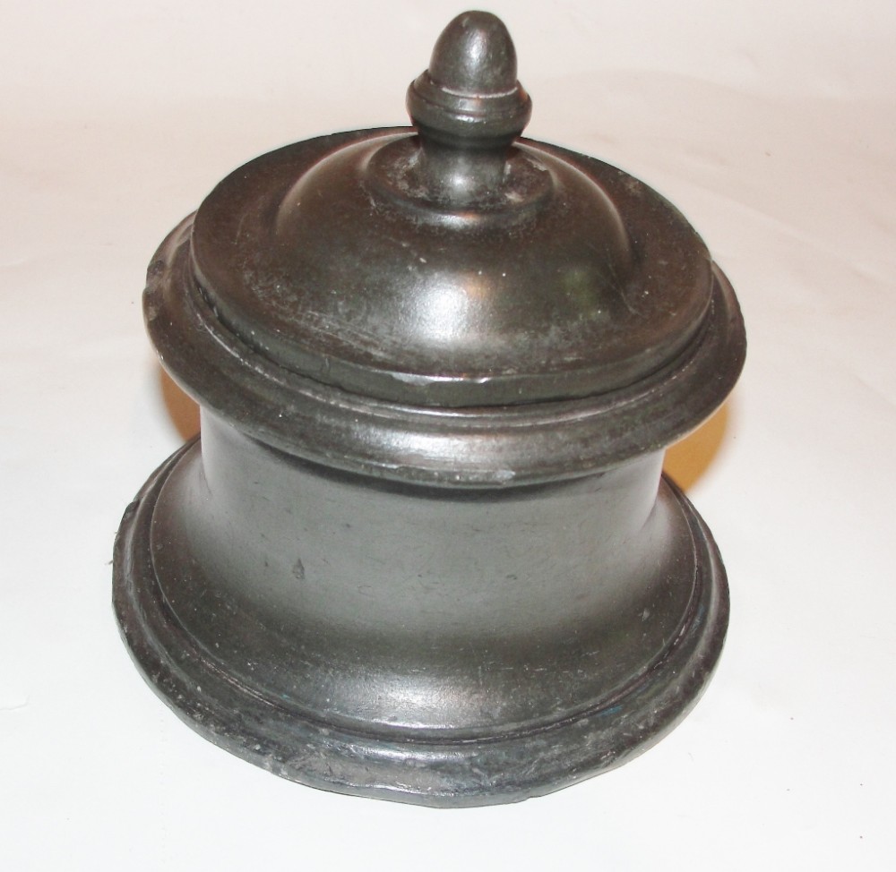 Georgian lead tobacco box. Circa 1780