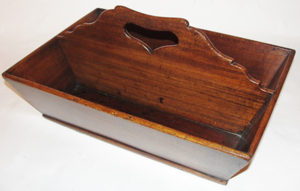 Georgian mahogany cutlery tray. Circa 1820