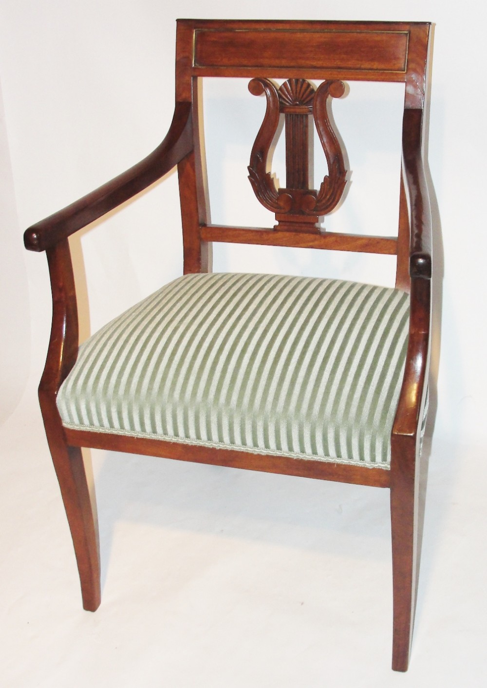 Regency mahogany desk elbow chair Circa 1815