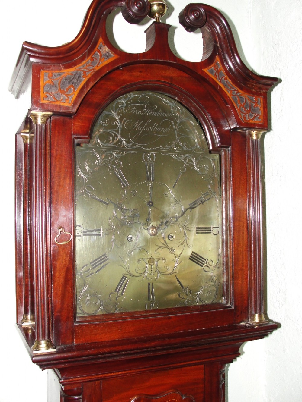 Scottish Georgian mahogany longcase clock. Circa 1790