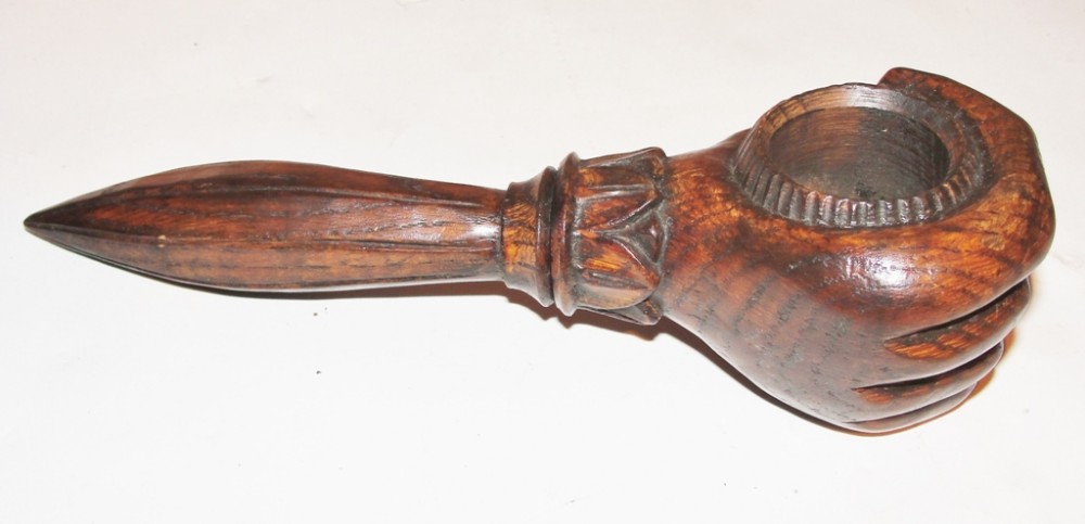 Regency oak 'fist' nutcracker. Circa 1820