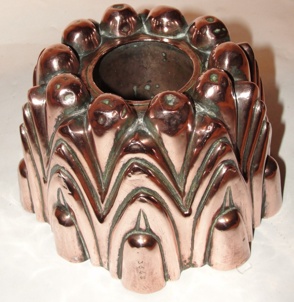Victorian copper jelly mould. Circa 1850