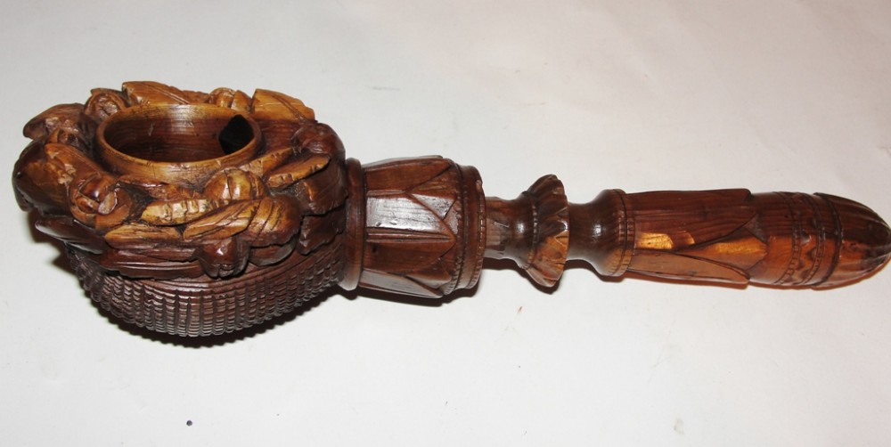 Victorian carved fruitwood nutcrackers. Circa 1870