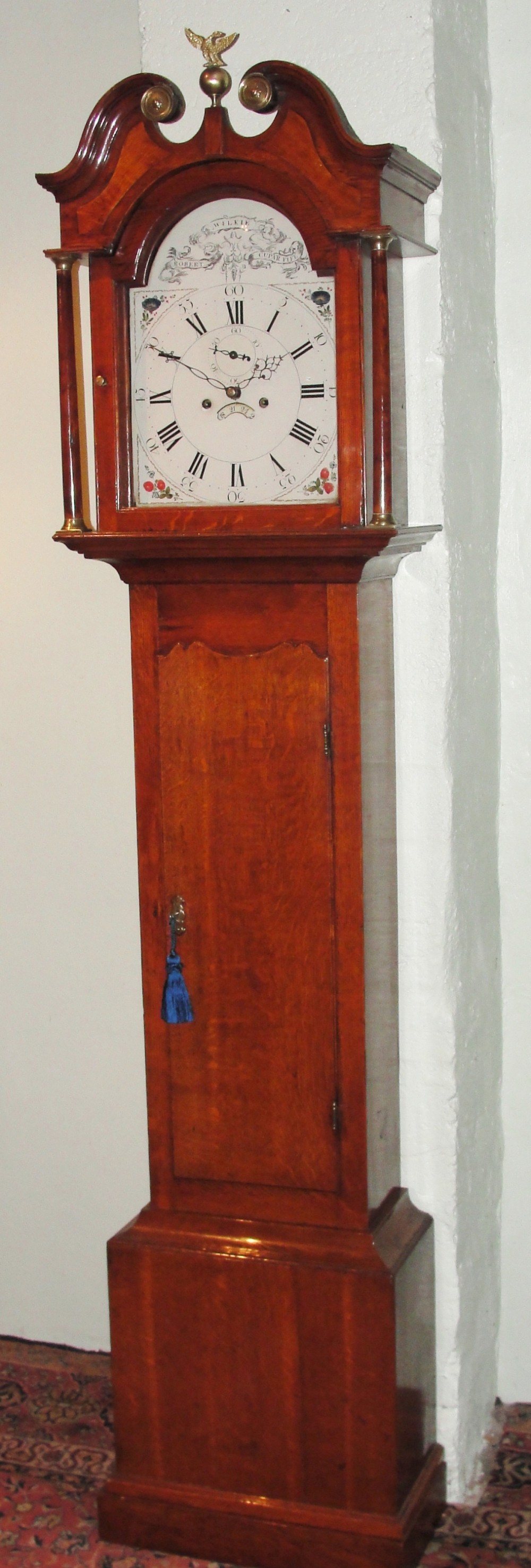 Scottish Georgian oak longcase clock Circa 1785