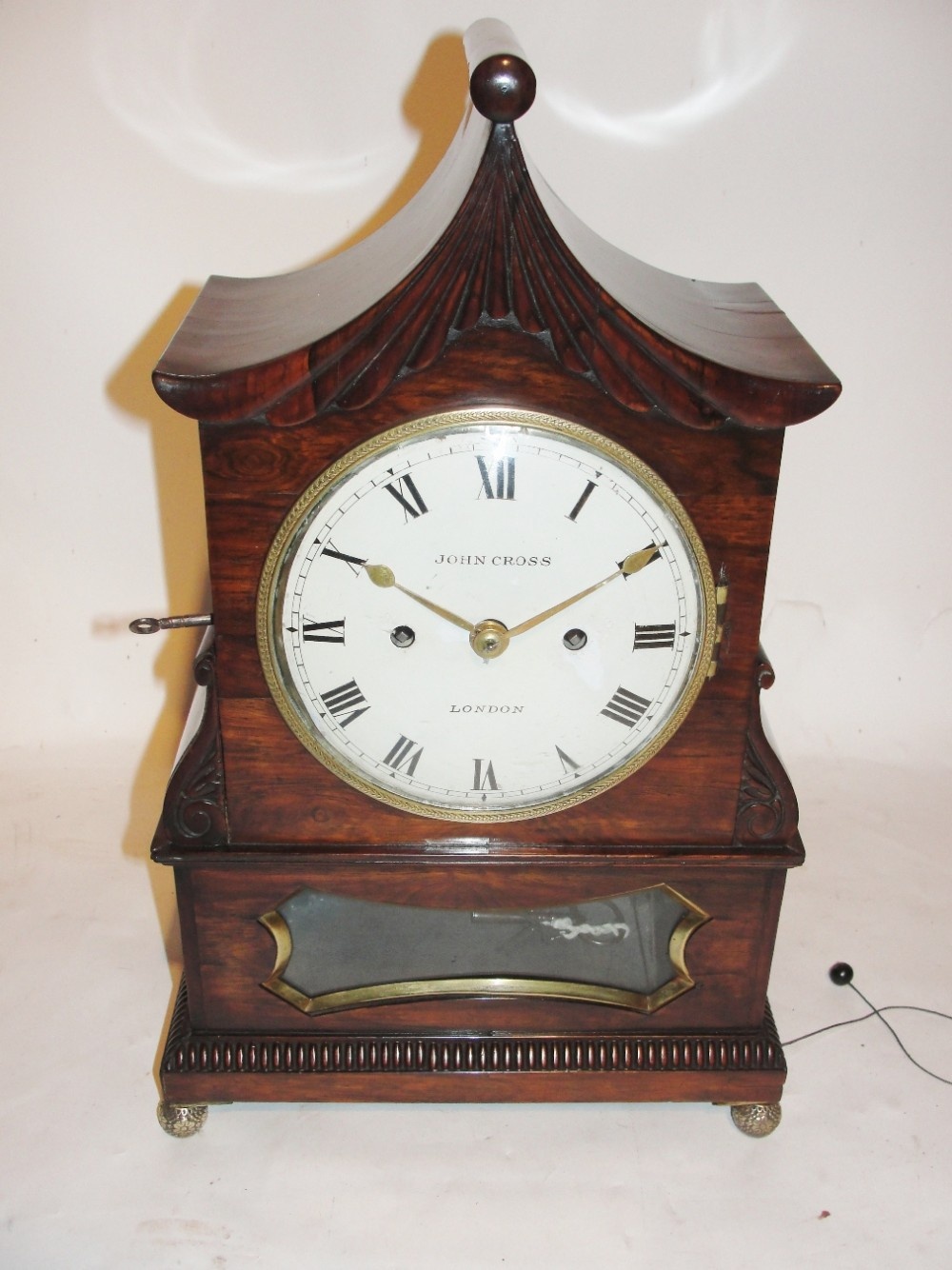 Regency rosewood bracket clock Circa 1825