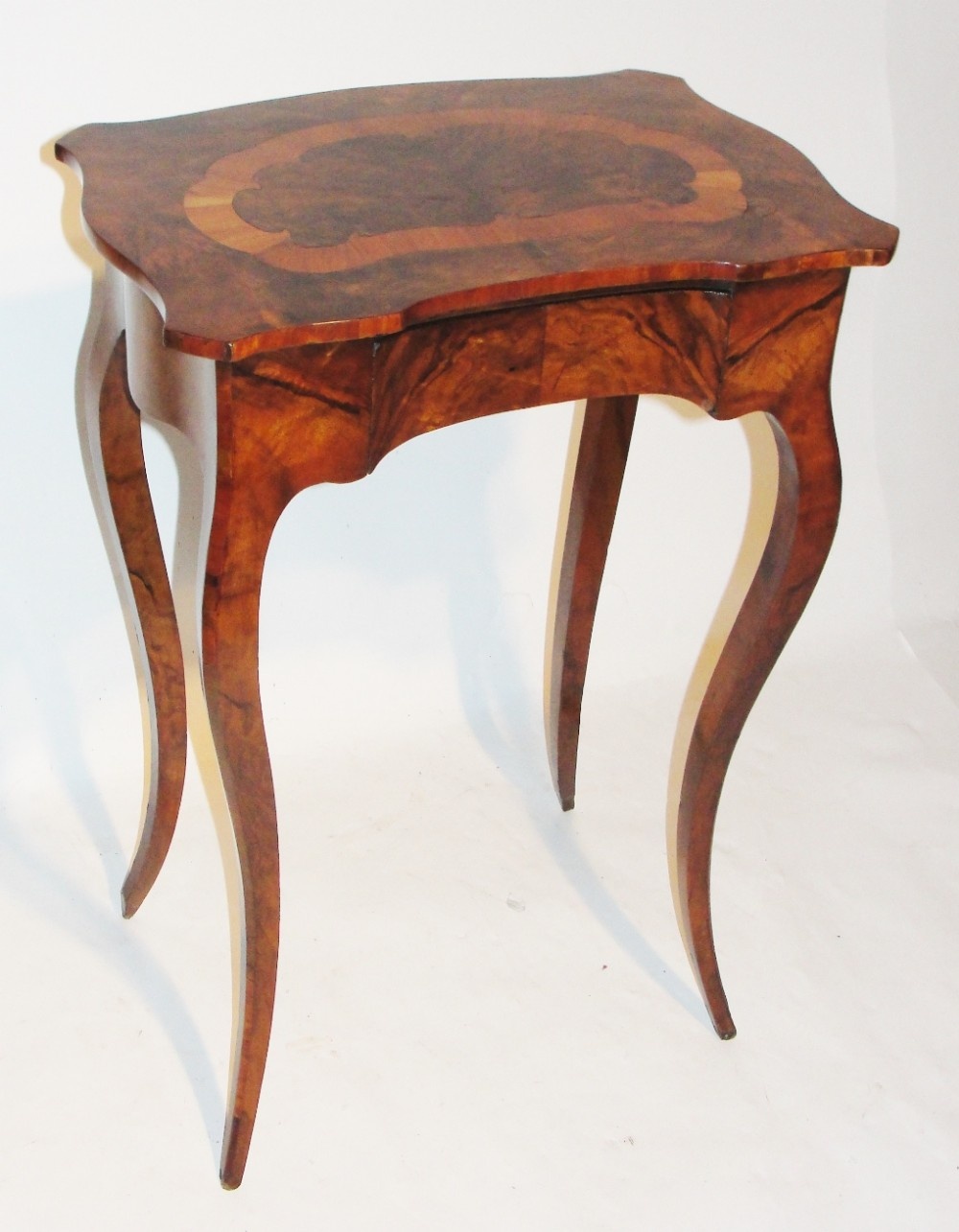 Small Victorian walnut side table. Circa 1860