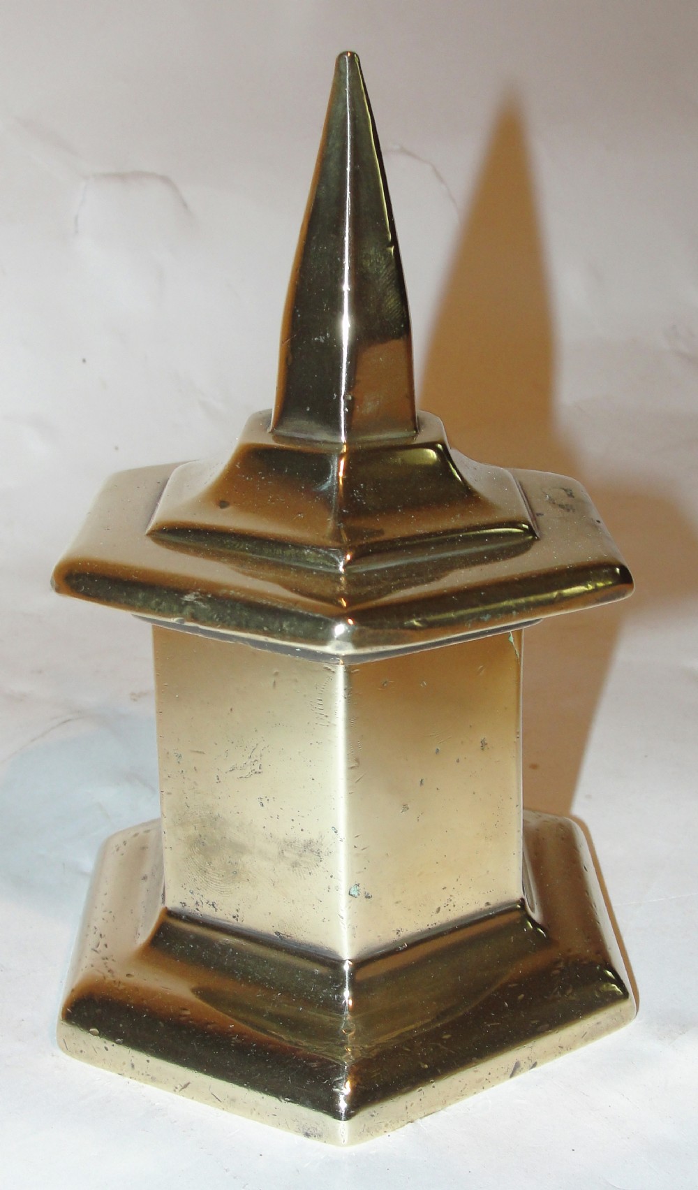Georgian cast brass tobacco box. Circa 1760