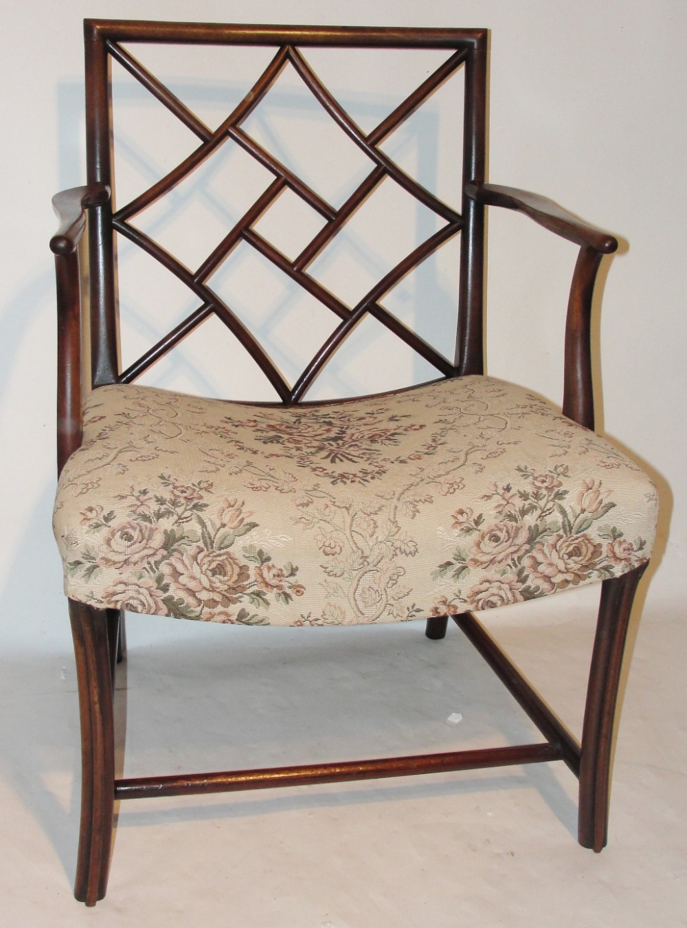Scottish Georgian mahogany 'cockpen' chair. Circa 1775