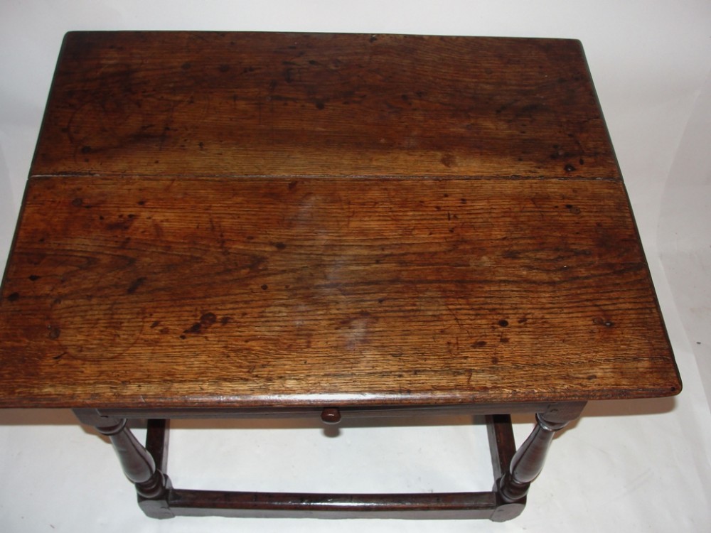 North Wales oak side table. Circa 1720