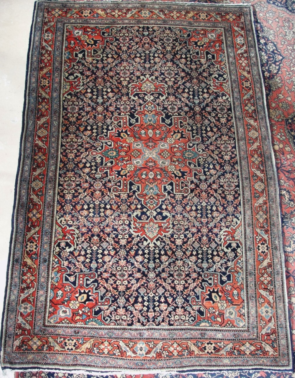 Persian Sarouk rug. Full pile. Circa 1910