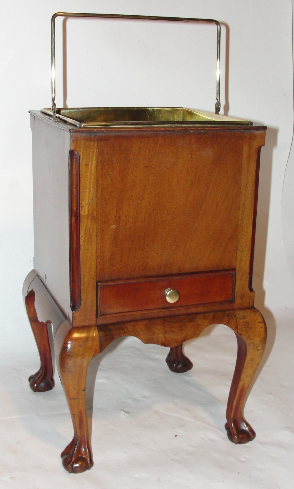 Dutch mahogany tea bucket. Circa 1880