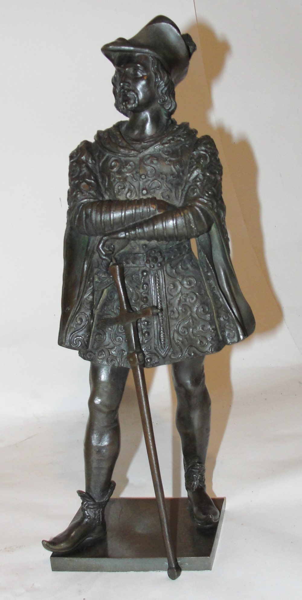 Victorian bronze. King Arthur. Circa 1880