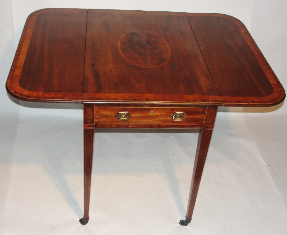 Scottish Sheraton mahogany pembroke table. C1795