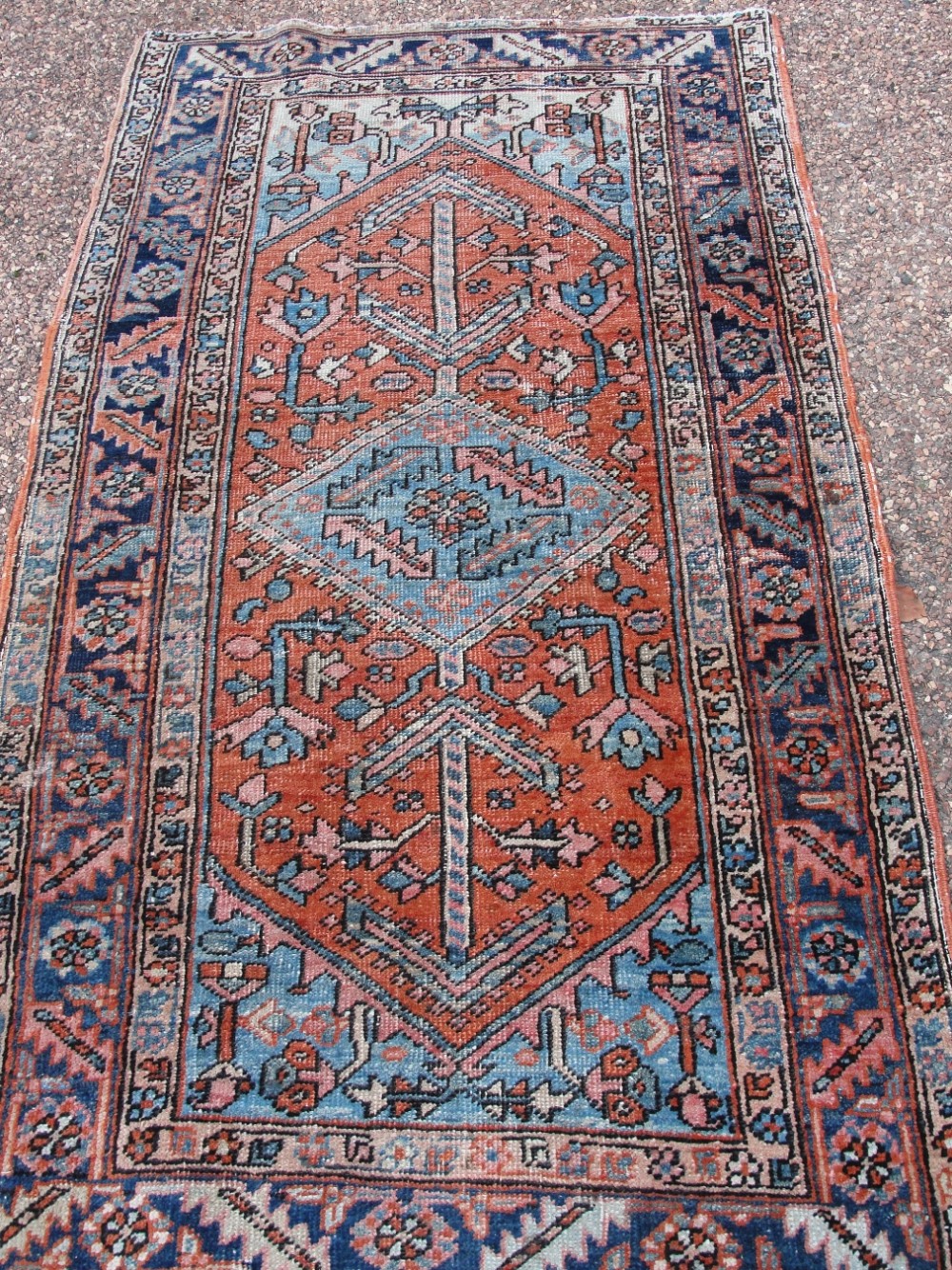 Antique Persian Hamadan rug. Circa 1910