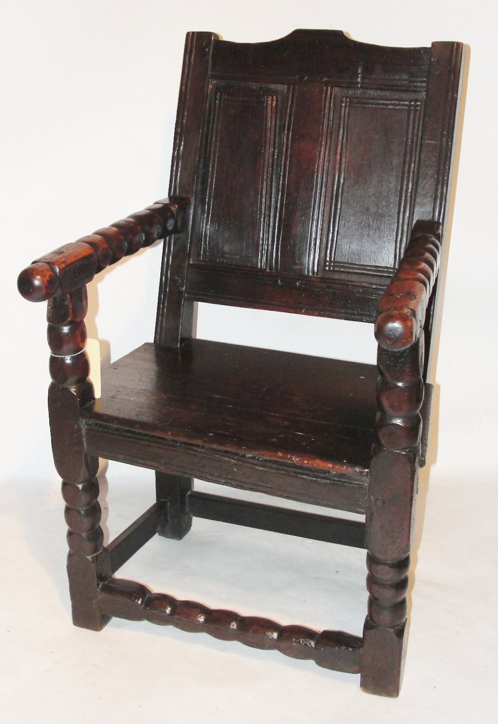 17th. century oak wainscot chair. Circa 1680