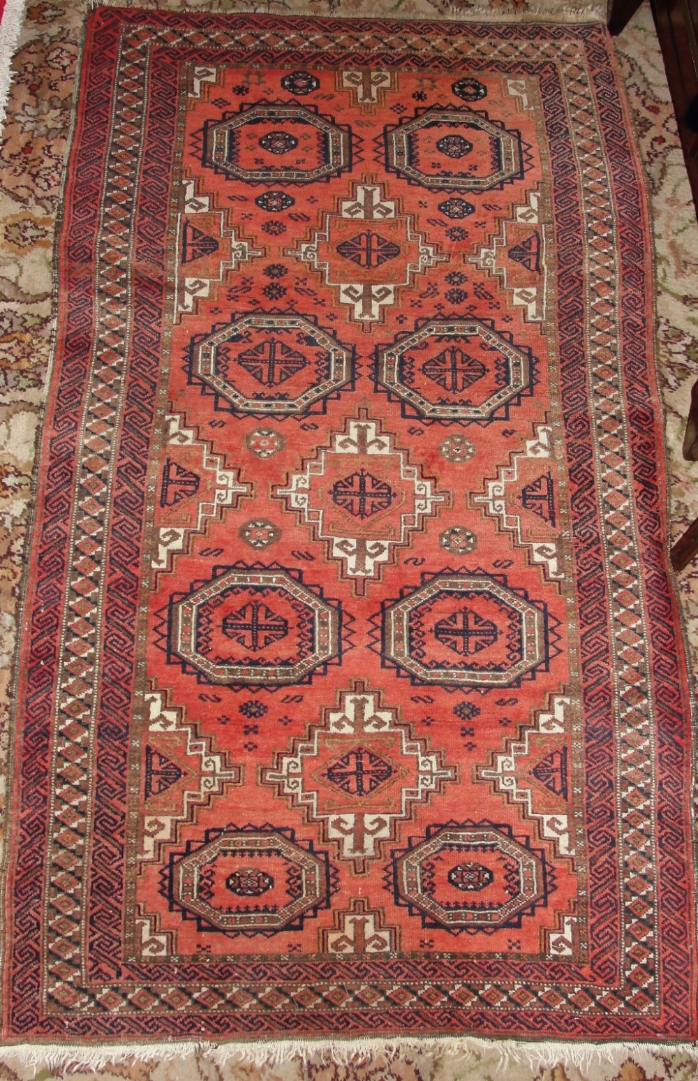 Antique Salor Turkoman rug. Circa 1910