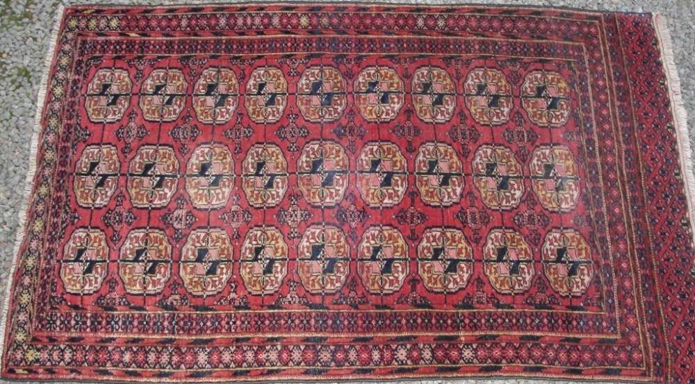 Antique Persian Tekke Turkoman rug. Circa 1920