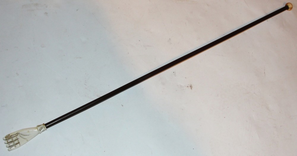 Regency rosewood and bone back scratcher. Circa 1820