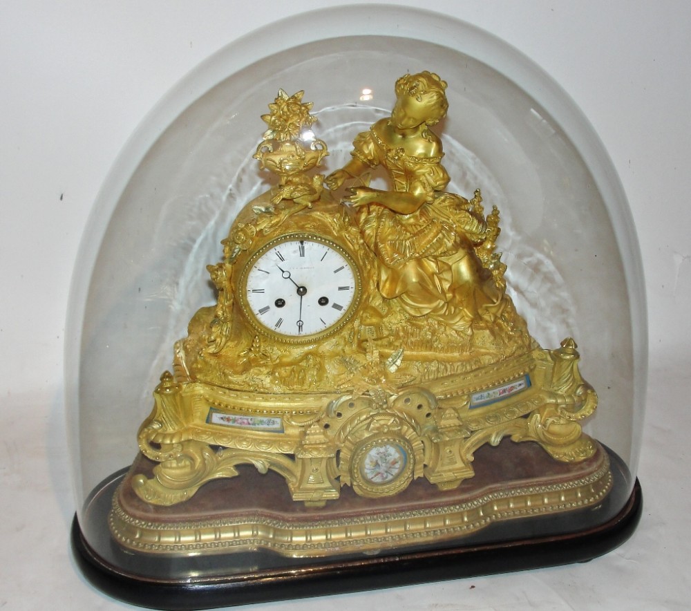 Large french ormolu clock. Circa 1850