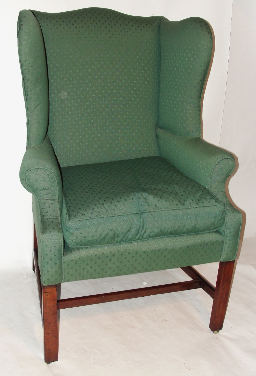 Georgian mahogany wing chair. Circa 1770