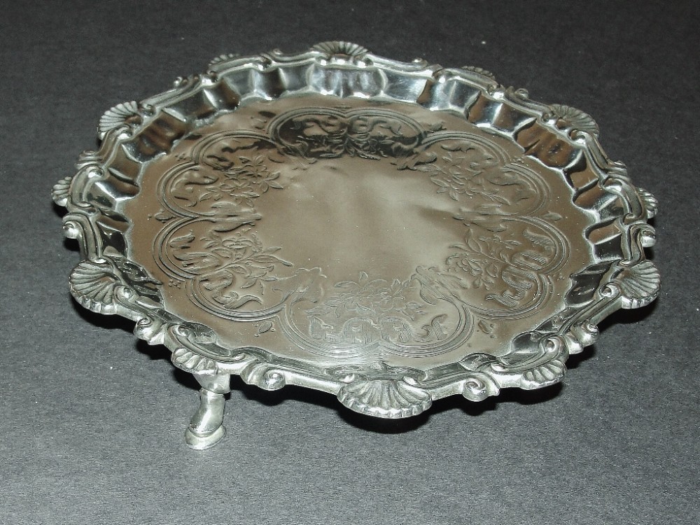 George II silver salver. 1759