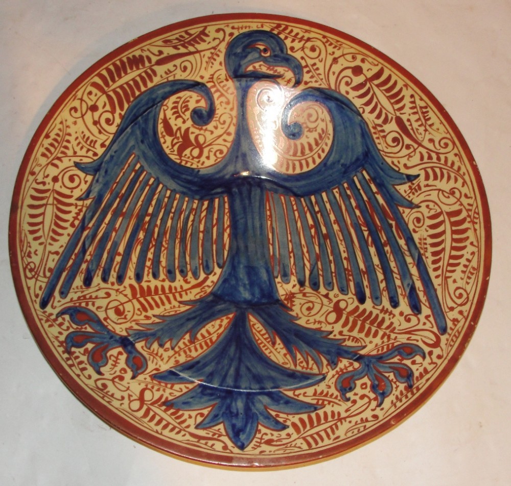Large 18th. century Hispano Moresque dish. Circa 1750
