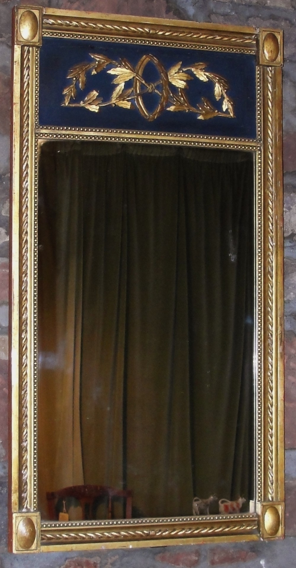Louis XVI carved giltwood mirror. Circa 1780