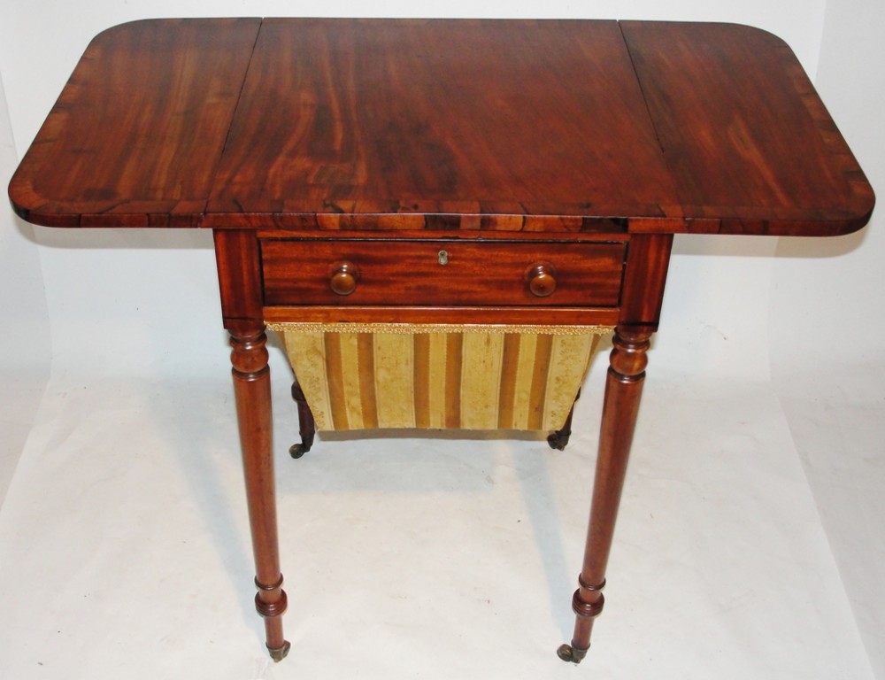 Georgian mahogany pembroke work table. Circa 1820