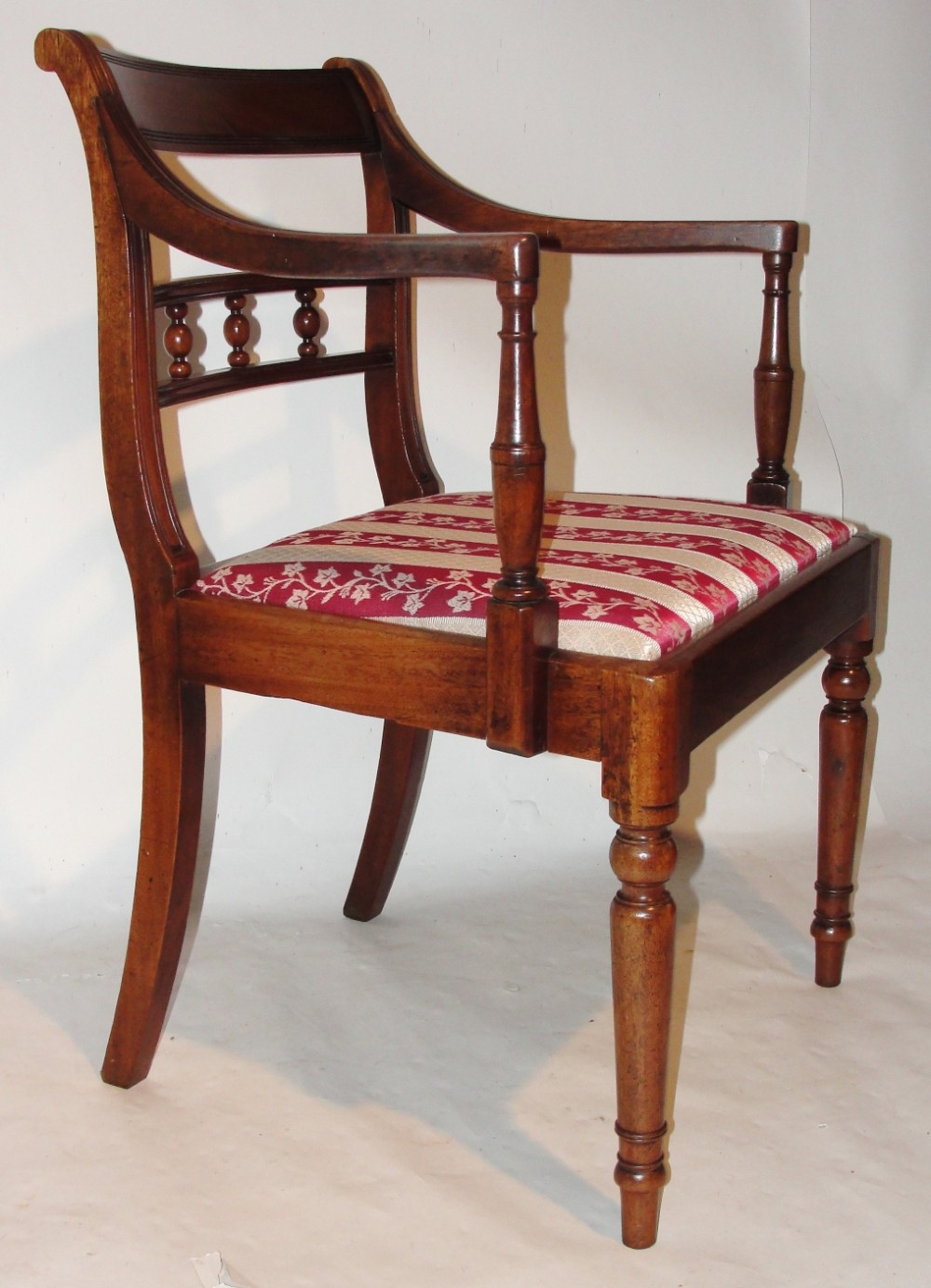 Georgian mahogany arm chair. Circa 1820