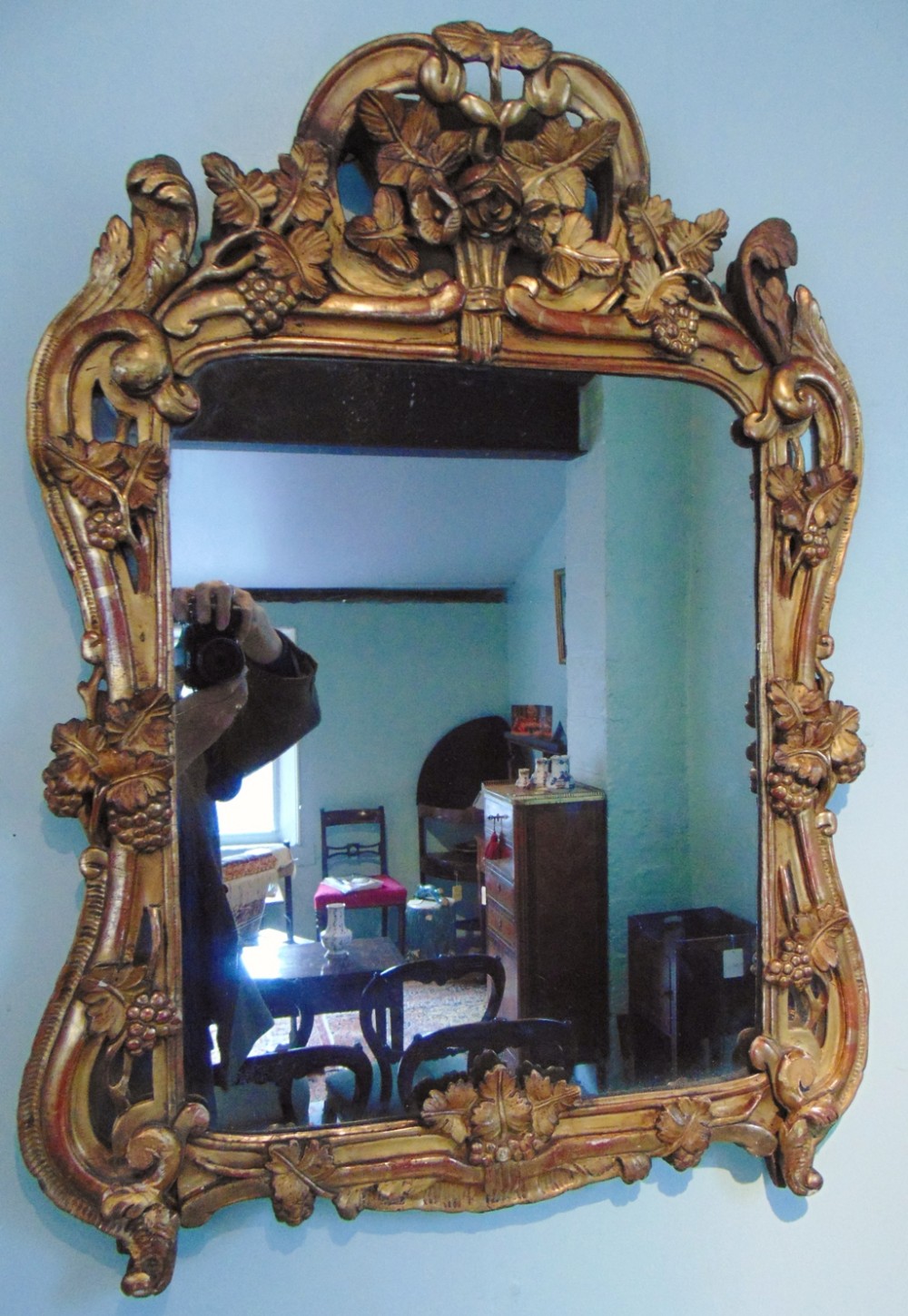 18th. century Florentine gilt mirror. Circa 1750