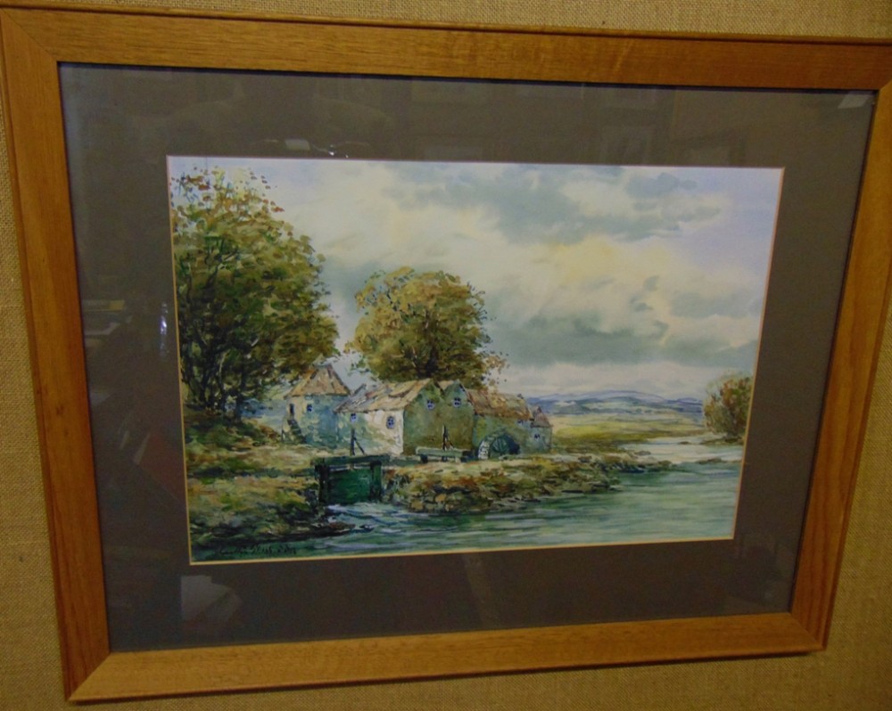 Watercolour Fife Mill bu Hamilton Glass. Circa 1910