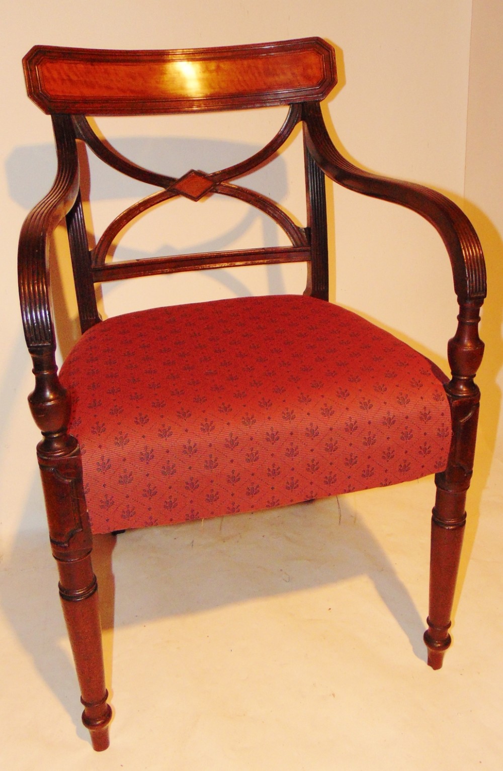 Scottish Regency mahogany elbow chair Circa 1820