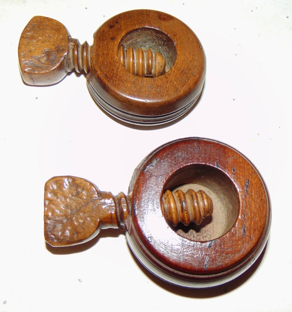 Two Georgian ring nutcrackers. Circa 1820