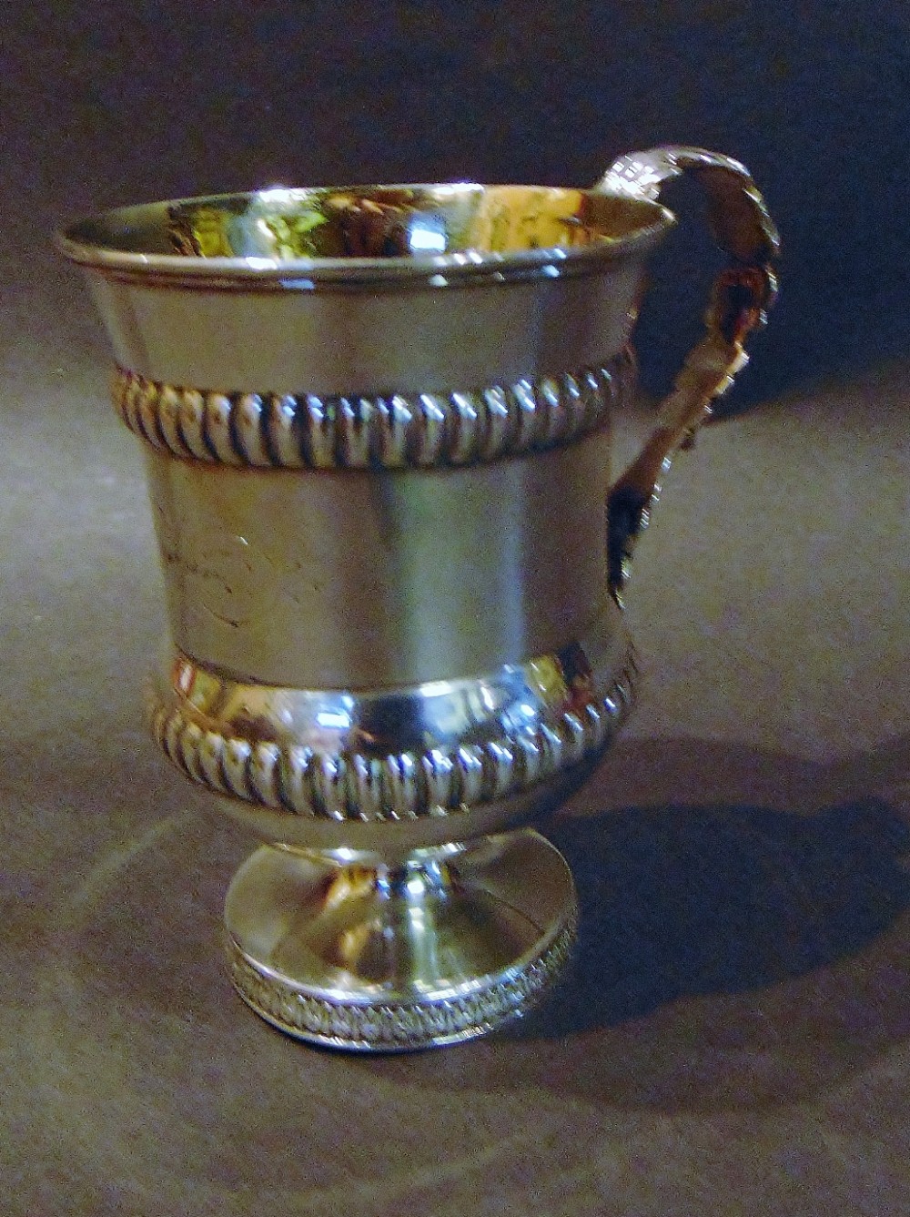Georgian silver footed cup. 1814
