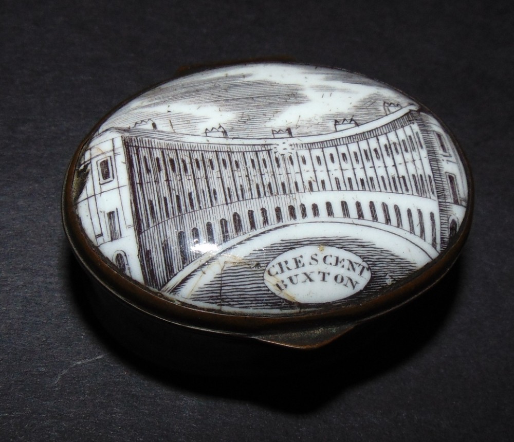 Georgian Battersea enamel patch box. Circa 1770