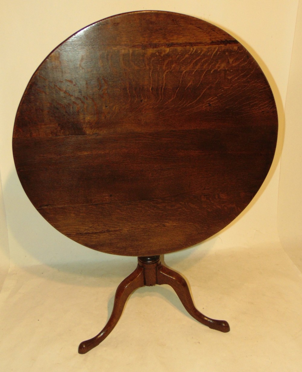 Georgian oak tripod table. Circa 1770