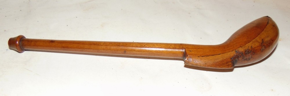 Georgian fruitwood pipe case. Circa 1810