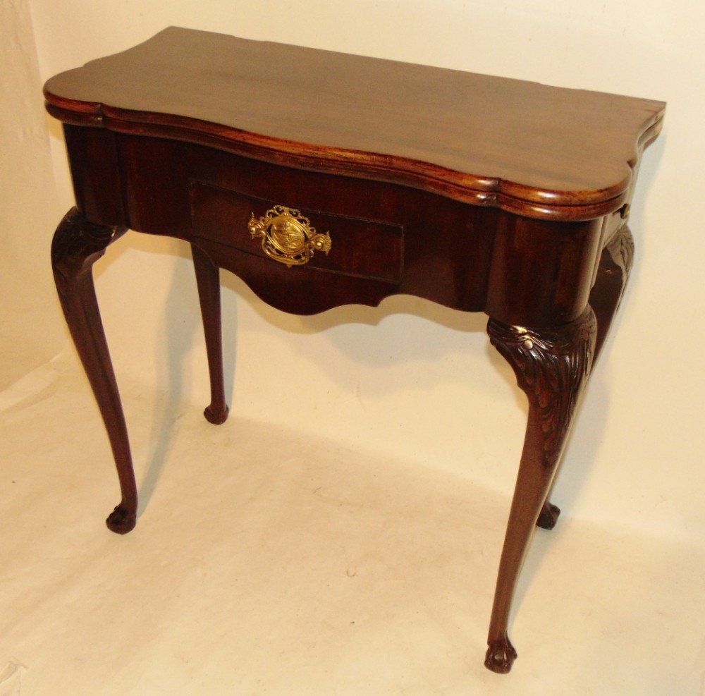 18th. century Dutch red walnut games table. Circa 1750
