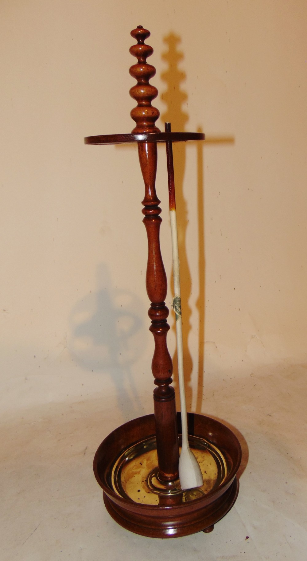 Dutch mahogany Churchwarden's pipe stand. Circa 1820