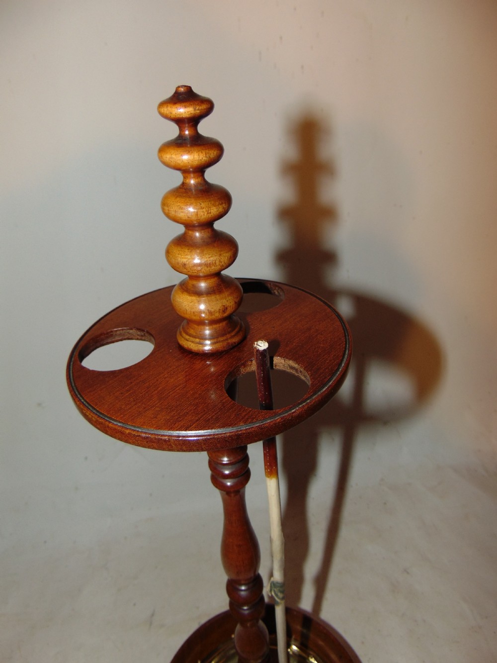 Dutch mahogany Churchwarden's pipe stand. Circa 1820 View III