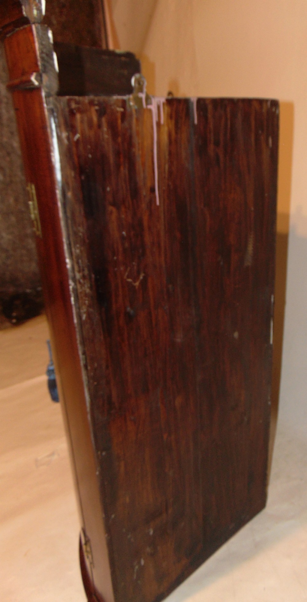 Georgian mahogany bow fronted corner cabinet Circa 1770 View V