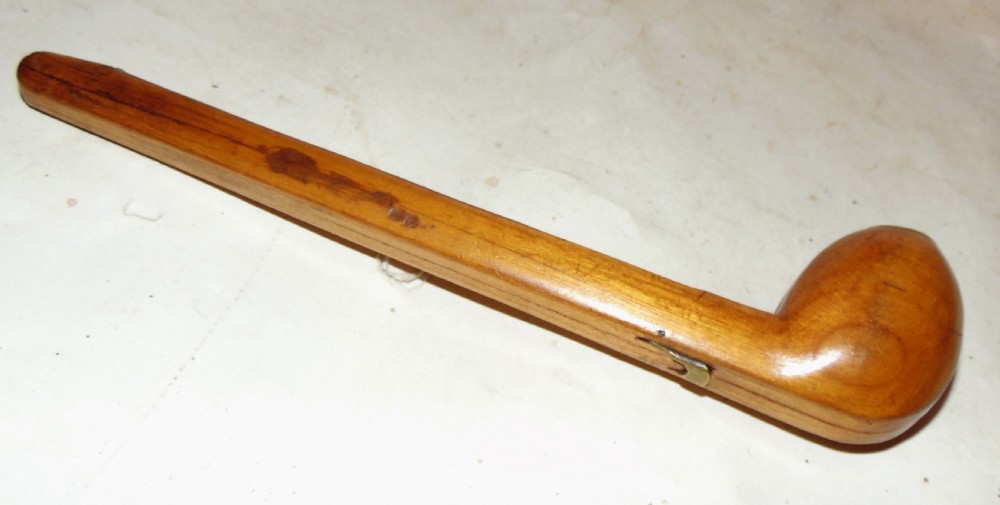 Georgian fruitwood pipe case. Circa 1820