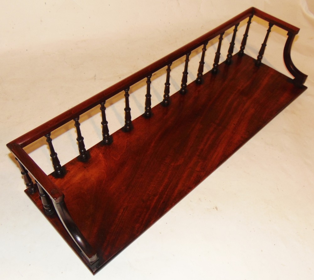 Georgian mahogany book trough. Circa 1800