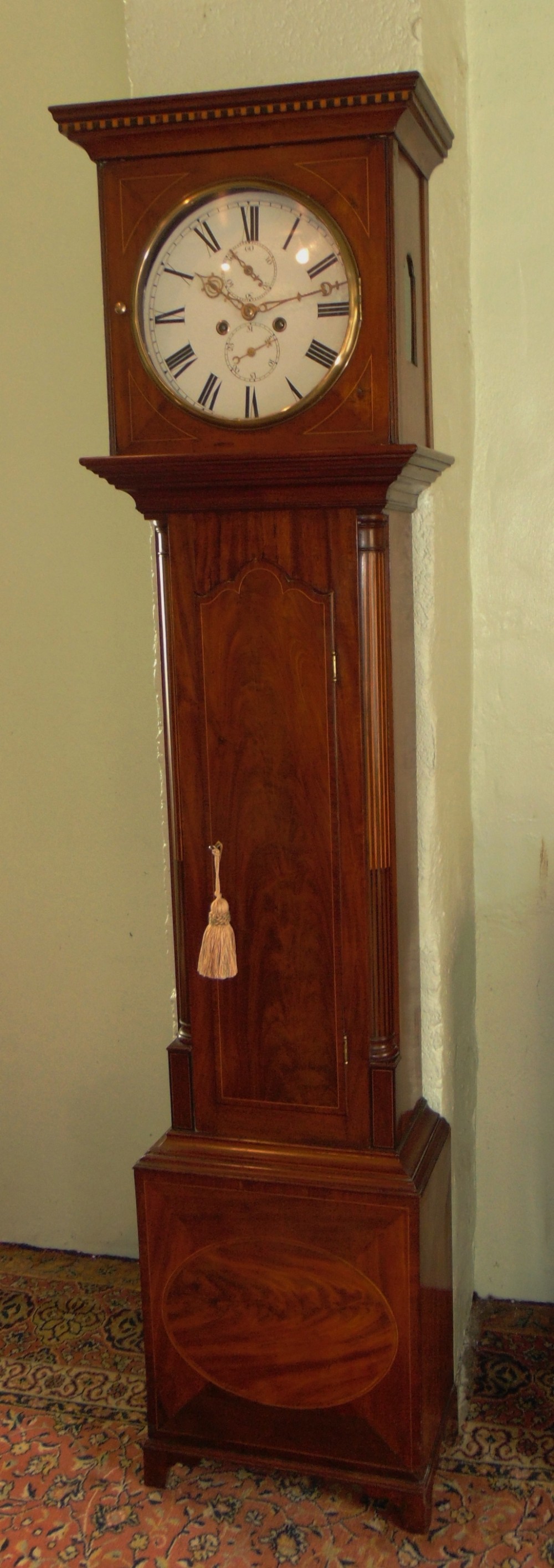 Scottish Georgian mahogany longcase clock, Circa 1820