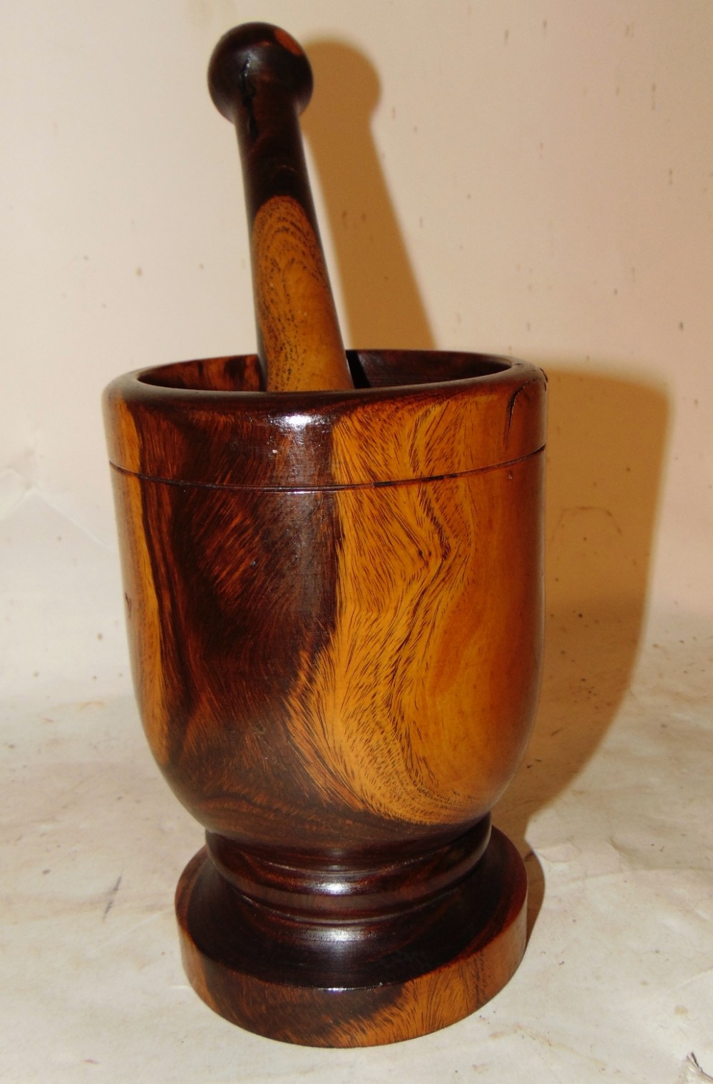 Victorian lignum pestle and mortar Circa 1850