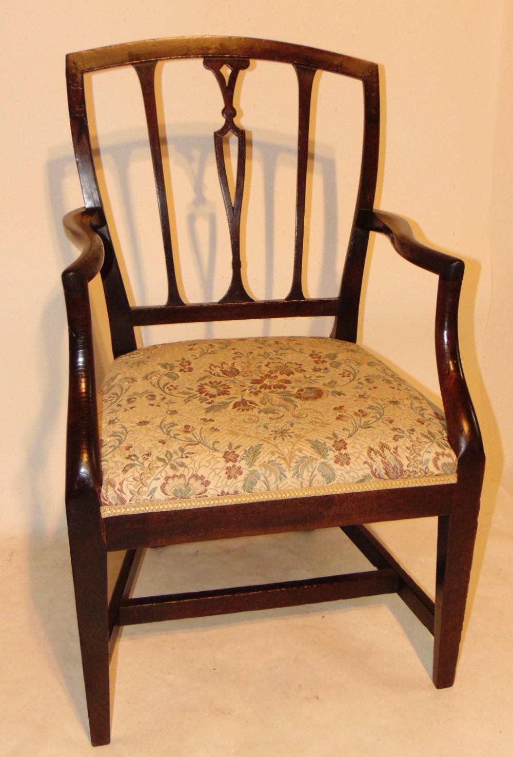 Scottish Georgian laburnum elbow chair. Circa 1780