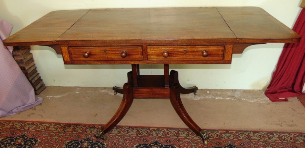 Scottish Georgian mahogany sofa table. Circa 1800