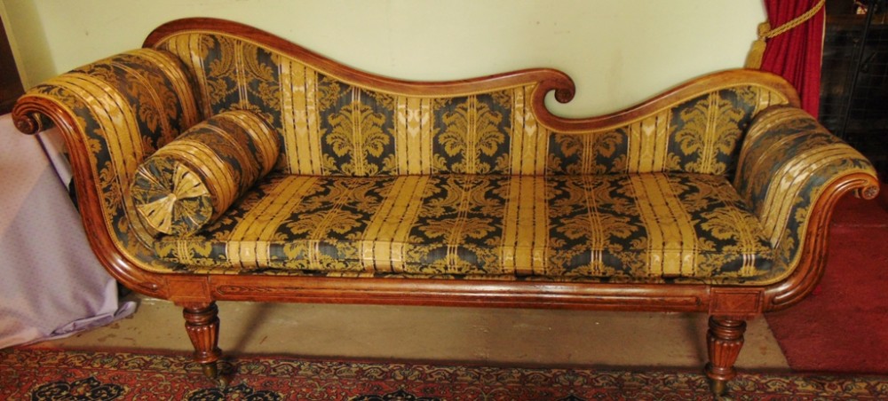 Regency rosewood settee. Circa 1825